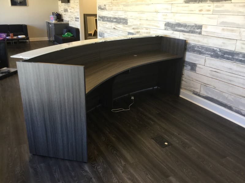 Potenza Curved Reception Desk Modern Reception Desk Smart Buy