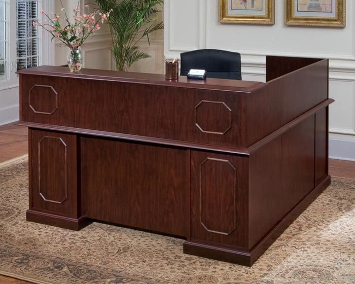 Desk Traditional Reception L Desk Left 66w X 78 Discontinued