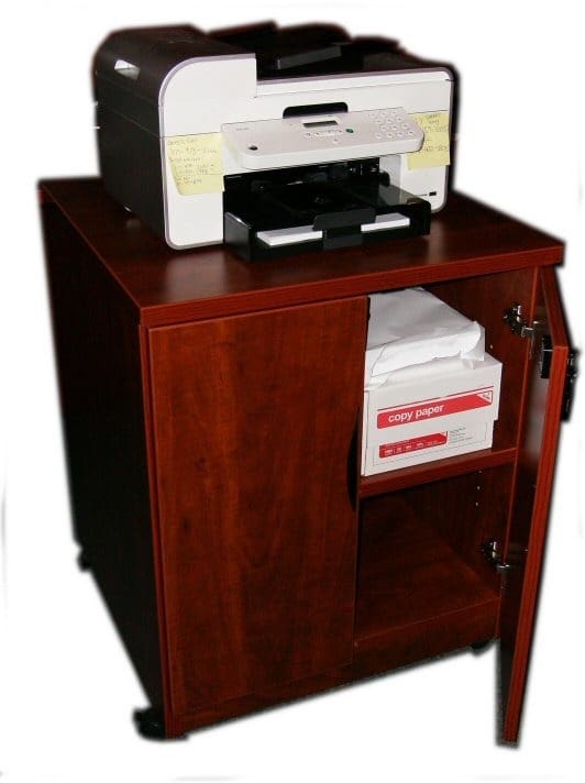 Mobile Printer Cabinet 29h X 24w X 24d Smart Buy Office